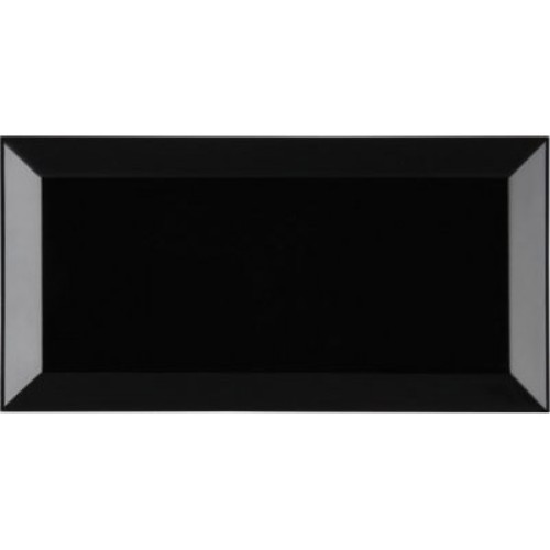 Керамическая плитка Dar Ceramics Biselado Negro Brillo 7.5x15
