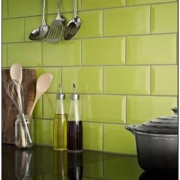 Керамическая плитка Biselado Pistacho Brillo 10x20 см