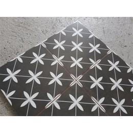 Керамическая плитка Poole Black 45x45 см
