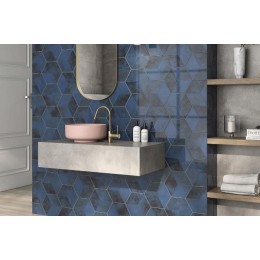 Керамическая плитка Kingsbury navy 19,8x22,8 см