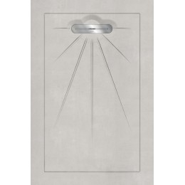 AQUANIT 90х135 MULTI BETON WHITE Linear Massive