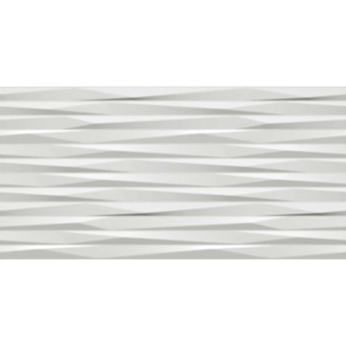 Настенная плитка глазурованная 3D Blade White Matt 40x80