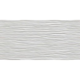 3D Wave White Glossy 40x80